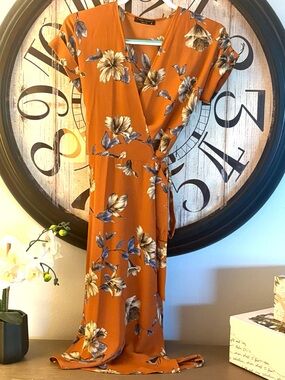 Floral Wrap Dress